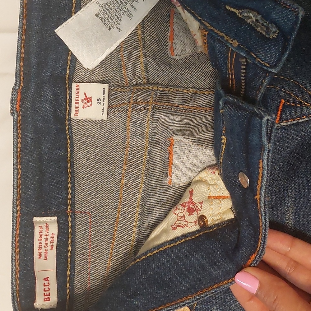 Mid Rise Bootcut Women's Jeans - Picture 3 of 4
